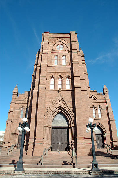 Catedral de São João, Charleston na Carolina do Sul - fotografia de stock