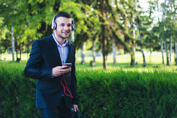 istock Attractive young businessmen going to work place. 899499120