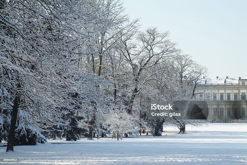 Villa reale (monza - italy) - in winter  Monza - Lombardy Stock Photo