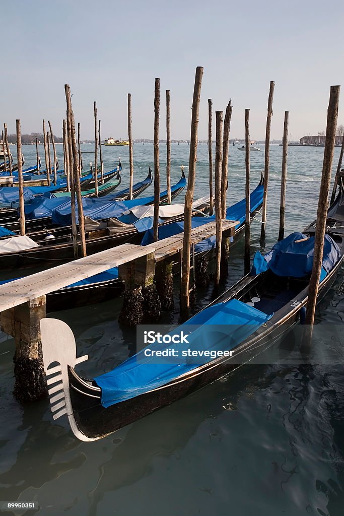 Gondel Parken auf San Marco und Venedig - Lizenzfrei Aussicht genießen Stock-Foto