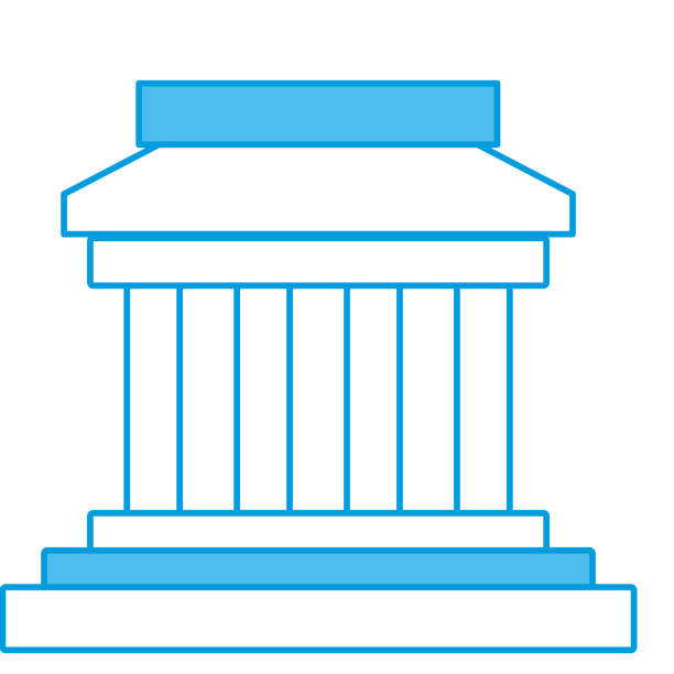 그리스 건물 기호 - column pedestal greek culture washington dc stock illustrations