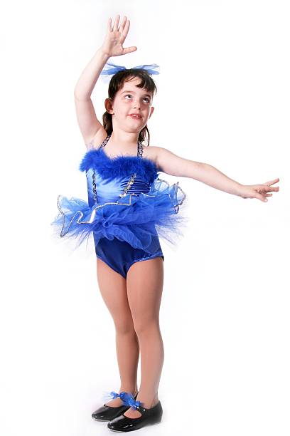 giovane ballerina - baby human eye blue toned image foto e immagini stock