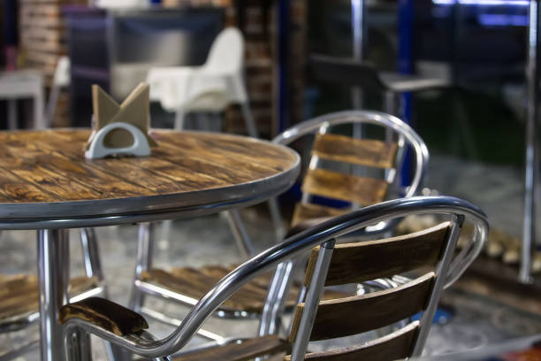 istock interior cafe with metal furniture 899507302