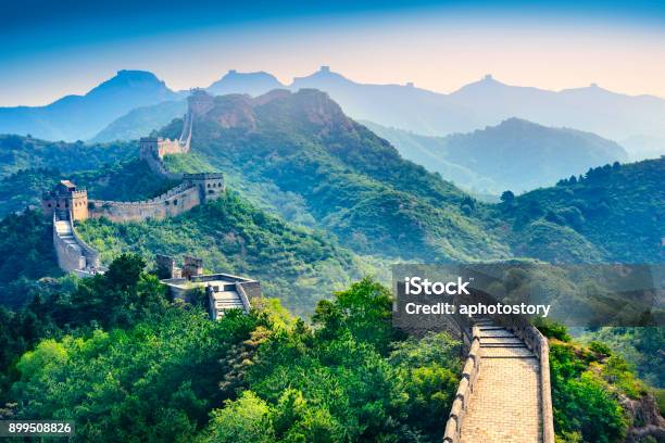 The Great Wall Of China Stock Photo - Download Image Now - China - East Asia, Beijing, Landscape - Scenery