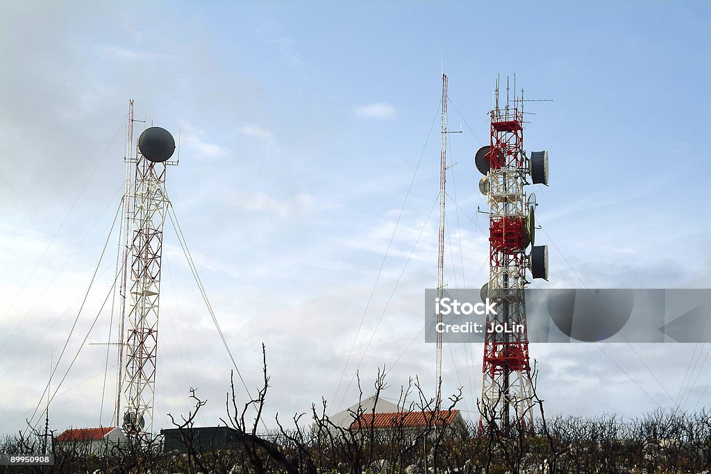 Telecommunication Antennas - Royalty-free Apparatuur Stockfoto