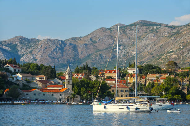 istock Boats anchored at Cavtat seaside 899512112
