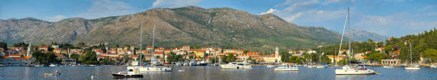 istock Boats anchored at Cavtat seaside 899512138