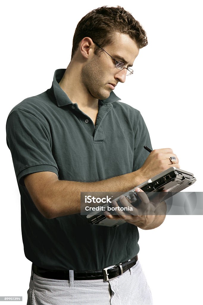 Hombre tomando notas - Foto de stock de Adulto libre de derechos