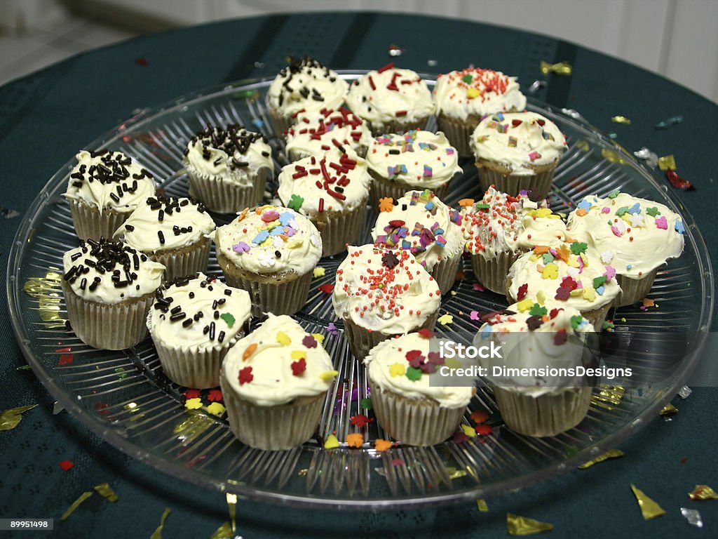 Party cupcakes  Anniversary Stock Photo