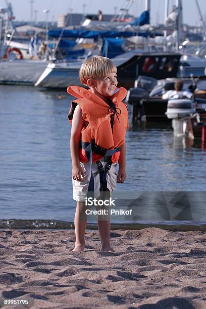 First Time Stock Photo - Download Image Now - Child, Life Jacket, Beach