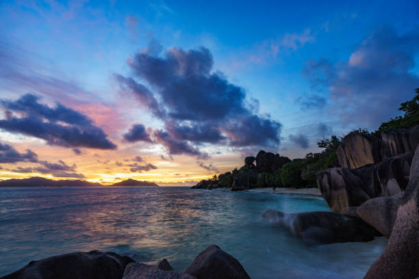 istock sunset at paradise beach,silver spring cove,the dike,seychelles 12 899525646