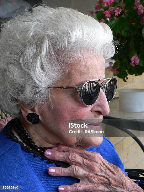 Granny In Sunglasses Stock Photo - Download Image Now - Adults Only, Aging Process, Beautiful People