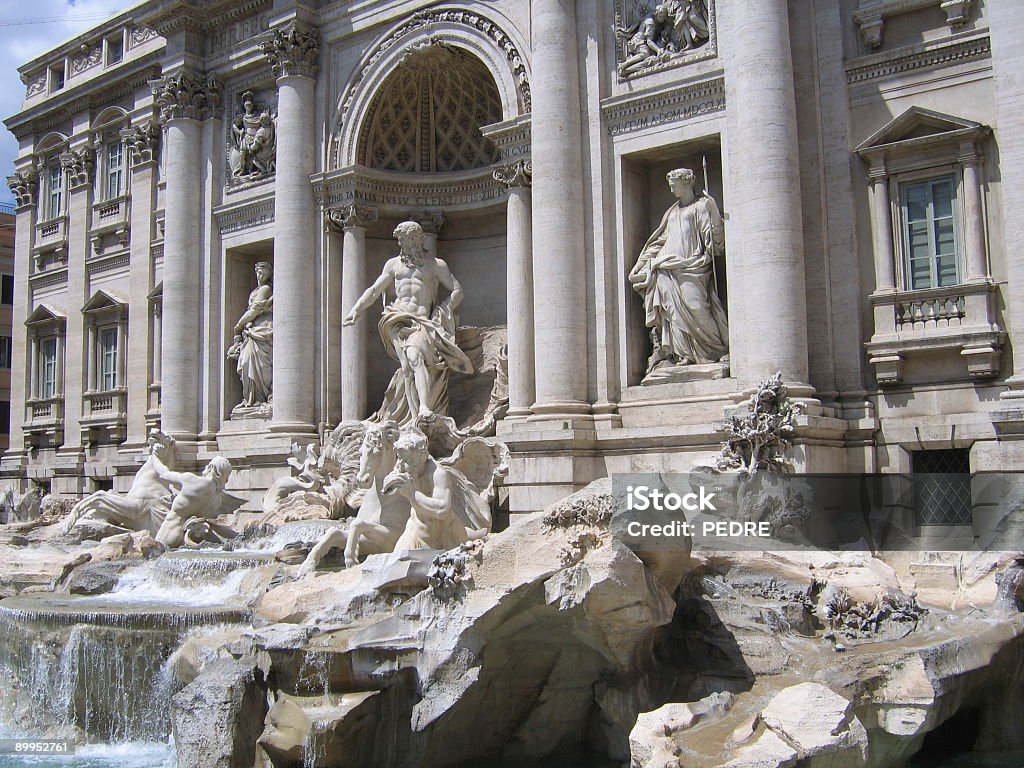 Fontana di Trevi - Zbiór zdjęć royalty-free (Watykan)