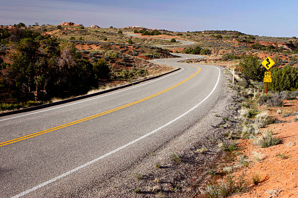 Curvy Road stock photo