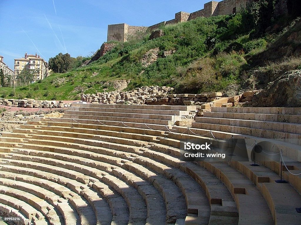 Antigo teatro Romana - Royalty-free Arcaico Foto de stock