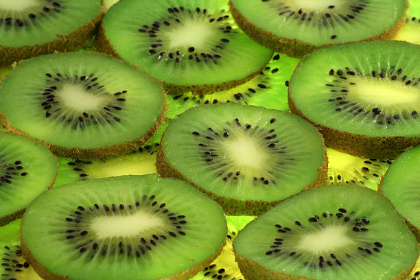 Total kiwi fruit stock photo