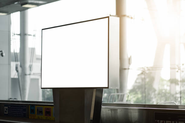 istock blank advertising billboard at airport 899541438