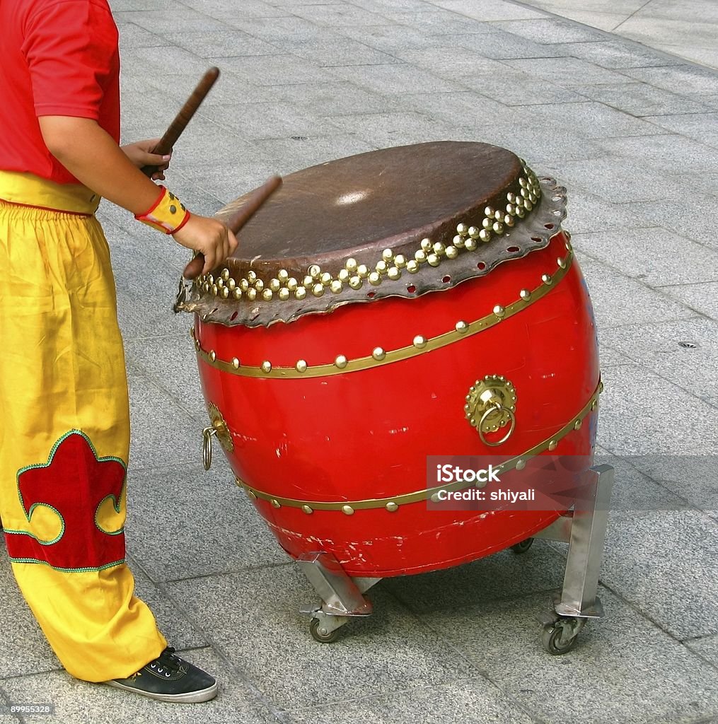 Chinese Drummer  Drum - Percussion Instrument Stock Photo