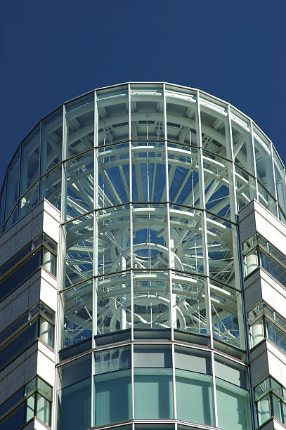 Glass tower stock photo