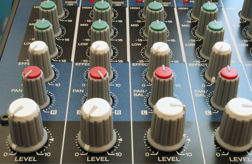 Mixer Bottom Key Mixer Knobs Stock Photo - Download Image Now - Audio Equipment ...