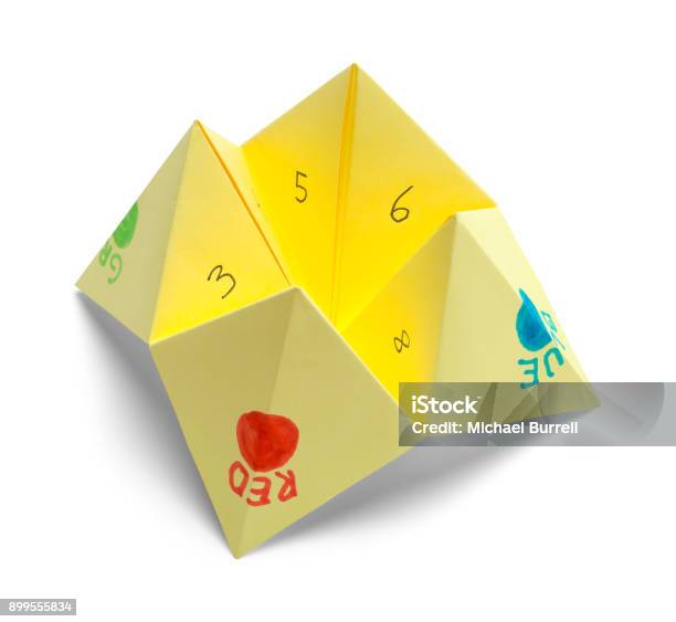 Paper Fortune Teller Stock Photo - Download Image Now - Origami Fortune Teller, Fortune Telling, Origami