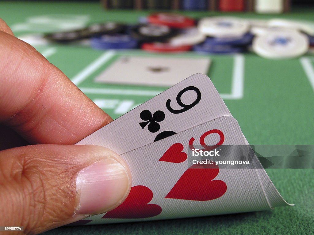 Tasche Nines - Lizenzfrei Poker Stock-Foto