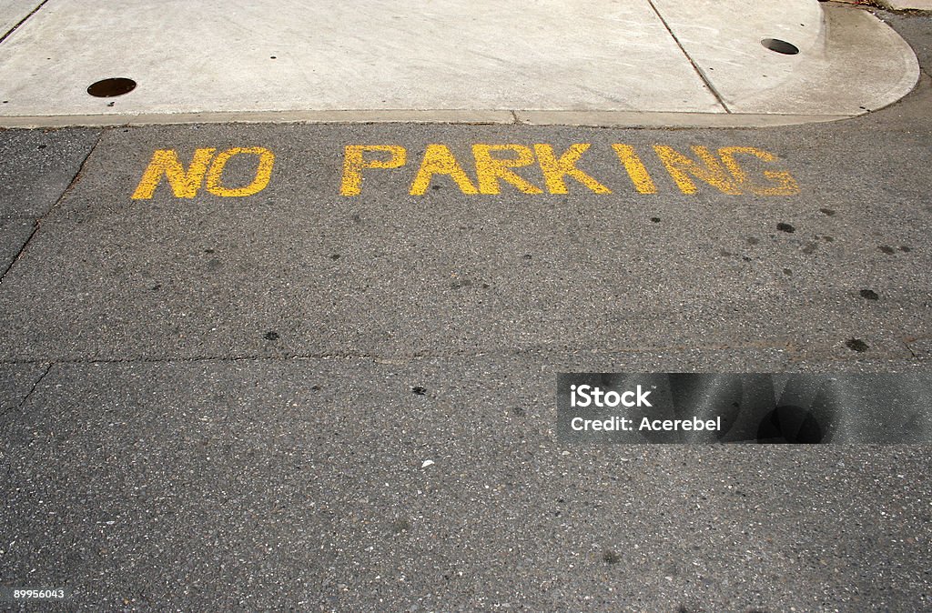 Keine Parkplätze - Lizenzfrei Anweisungen - Konzepte Stock-Foto