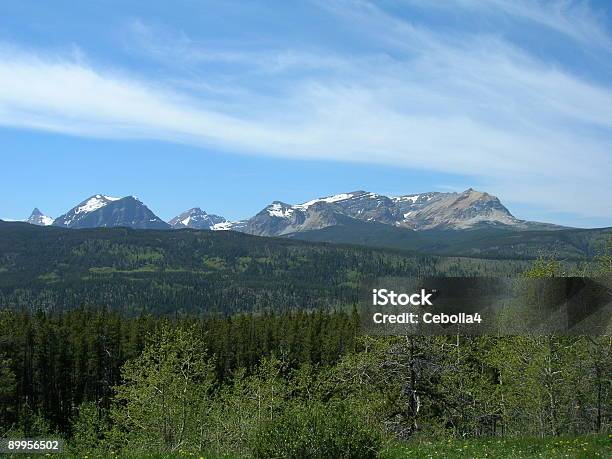 Photo libre de droit de Montagnes Audelà Le Parc National De Glacier Montana banque d'images et plus d'images libres de droit de Admirer le paysage