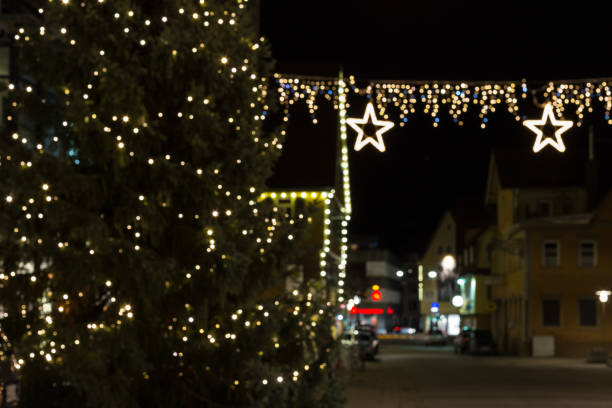 istock blurred christmas advent tree on historical marketplace 899566646