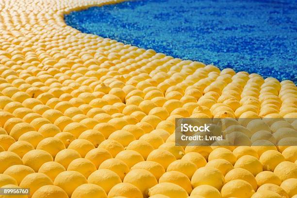 Gelbe Zitronen Auf Blauem Hintergrund Stockfoto und mehr Bilder von Antioxidationsmittel - Antioxidationsmittel, Ausverkauf, Blau