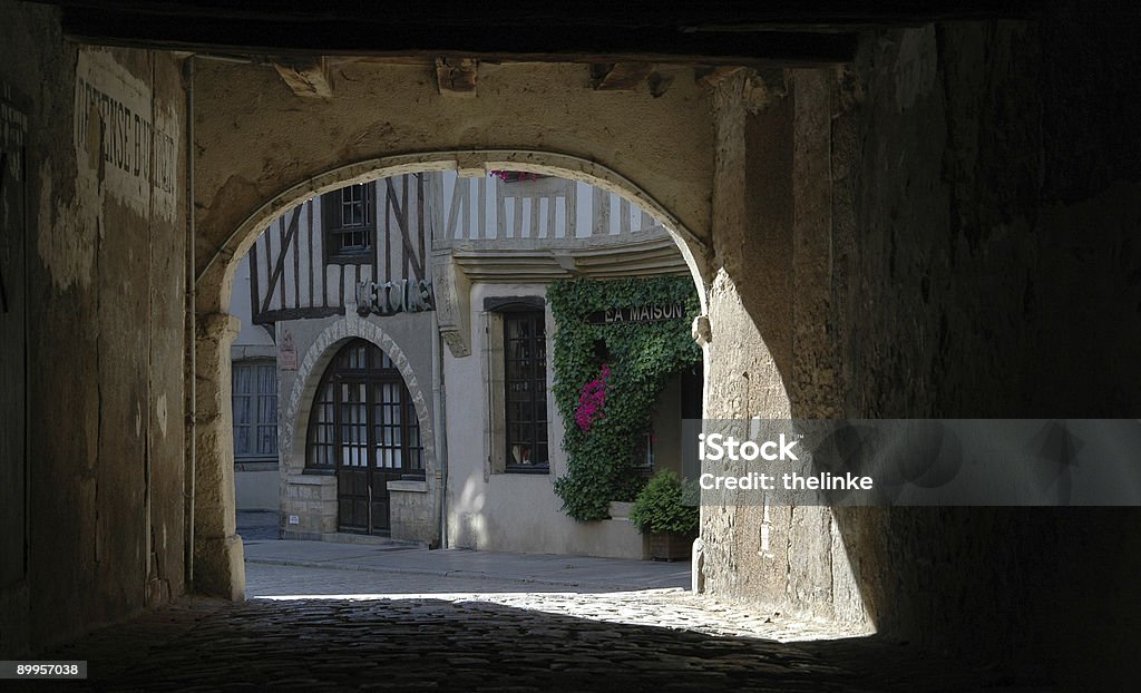 medieval passagem - Royalty-free Aldeia Foto de stock