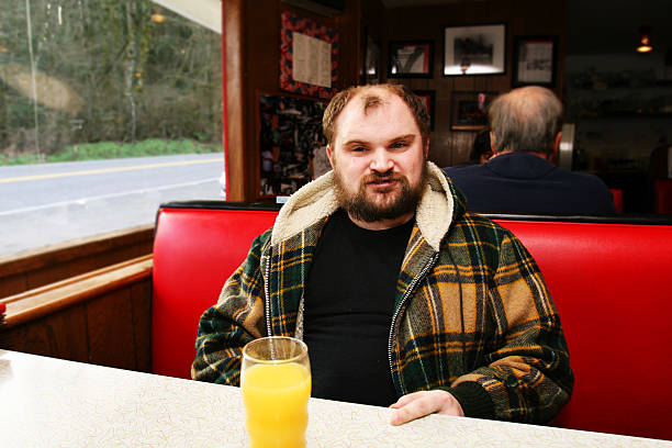 Diner Man stock photo