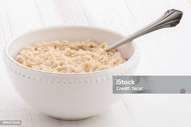 Oatmeal Breakfast Stock Photo - Download Image Now - Porridge, Bowl, Oatmeal