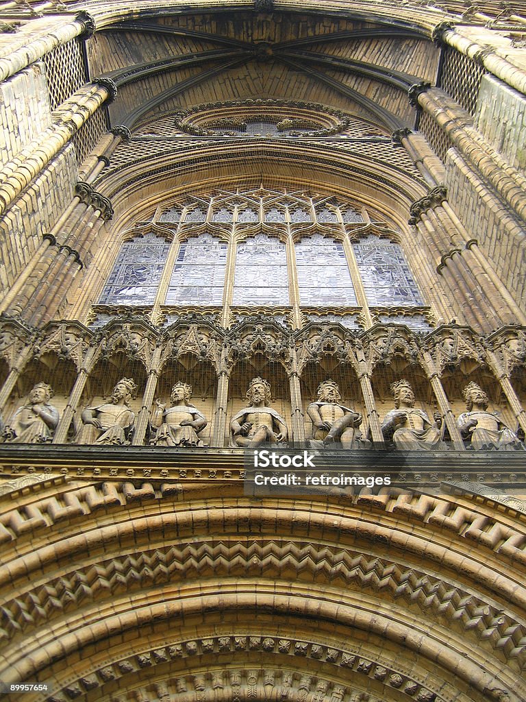 Kościół Katedralny Błogosławionej Dziewicy Marii-West przodu okno - Zbiór zdjęć royalty-free (Architektura)