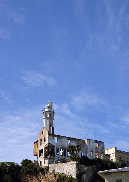 Alcatraz Island - Light Tower stock photo