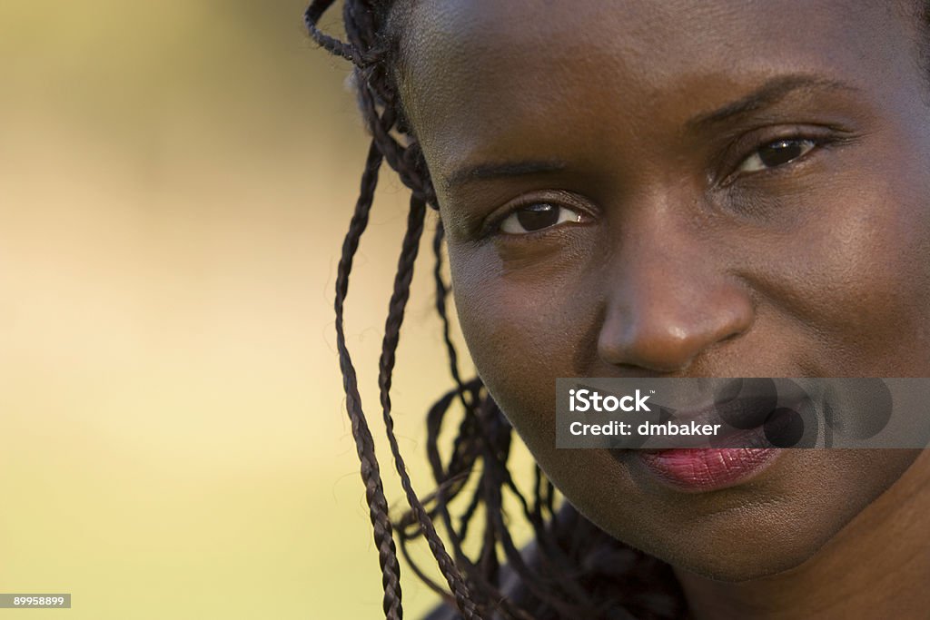 Piękny Młody African American kobieta - Zbiór zdjęć royalty-free (Afroamerykanin)