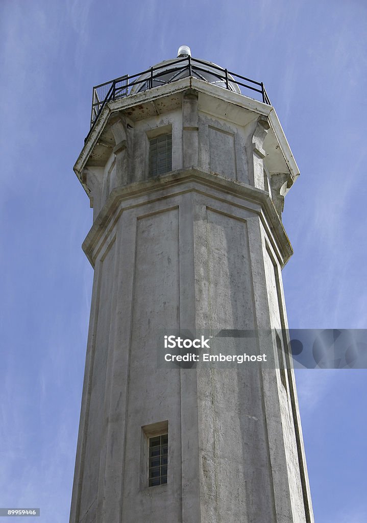 Old Lighthouse  Alcatraz Island Stock Photo