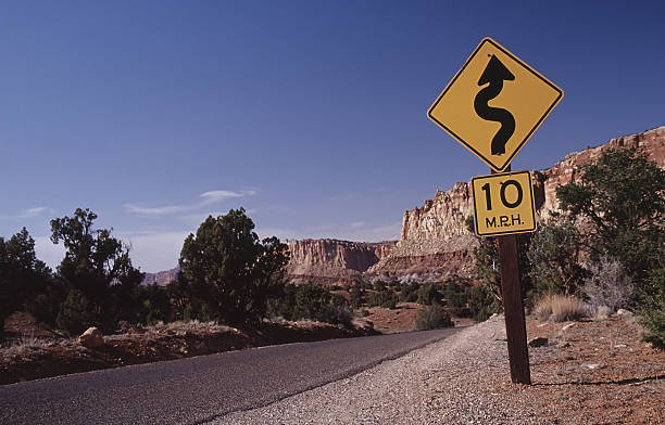 Turn Ahead stock photo