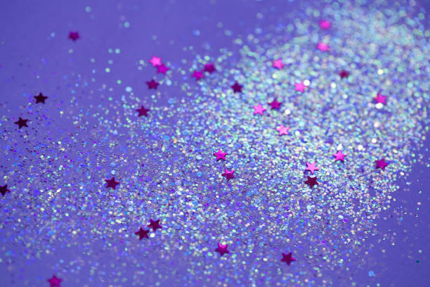 istock Ultra violet sparkle and stars background. Bright and festive 899596796
