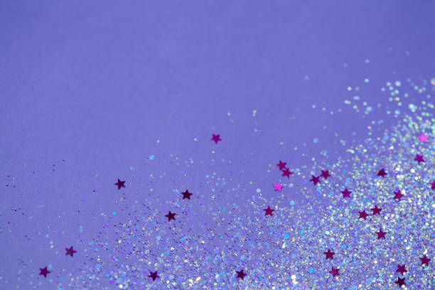 istock Ultra violet sparkle and stars background. Bright and festive 899596864