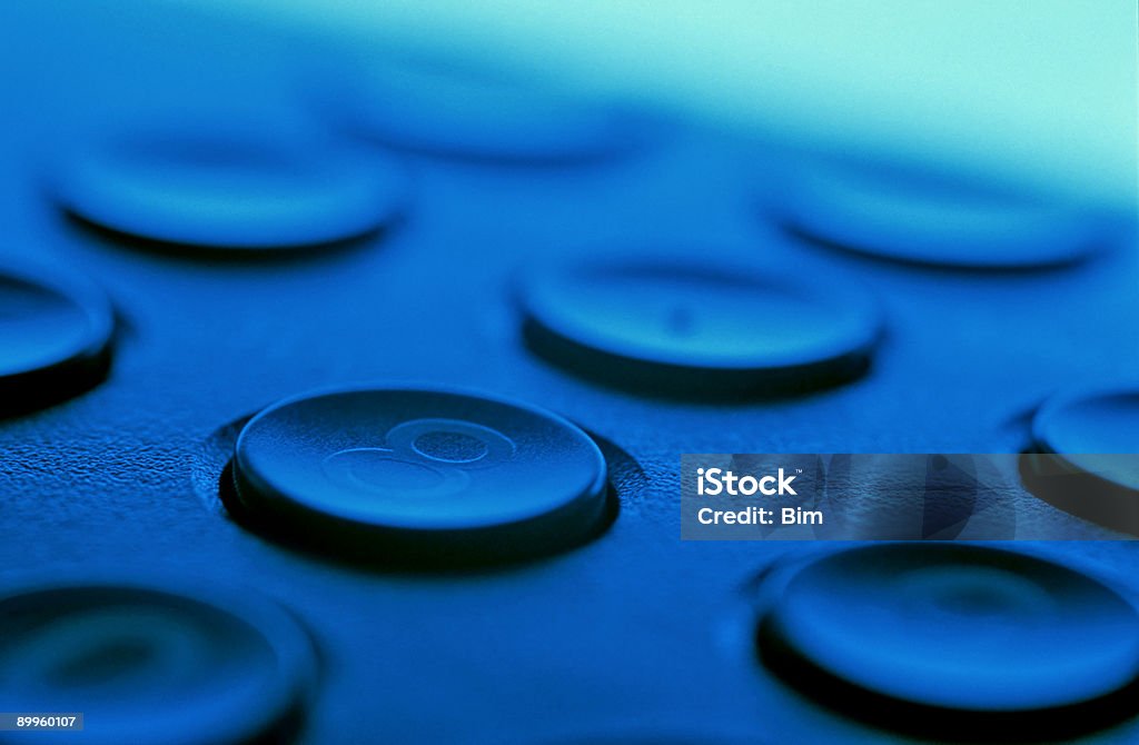 Blue Tastenblock des Telefons - Lizenzfrei Arbeiten Stock-Foto