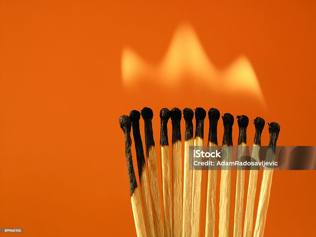 Matches  Burning Stock Photo