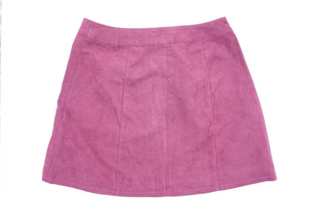 istock Burgundy velvet skirt 899602838
