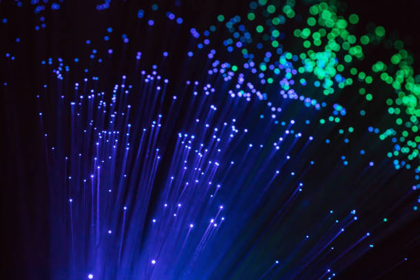 istock Fiber optics lights abstract background, fiber optical background 899602882