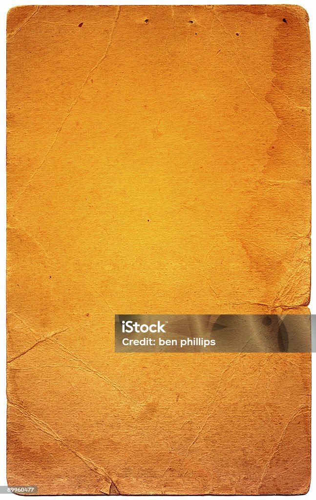 yellowed hoja de la tarjeta - Foto de stock de Abstracto libre de derechos