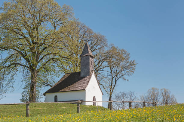 istock Idyllic village chapel near Egling 899605138