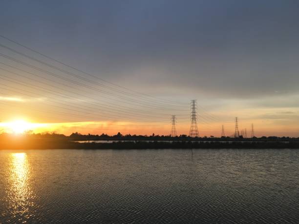 istock sunset in country Thailand 899609680