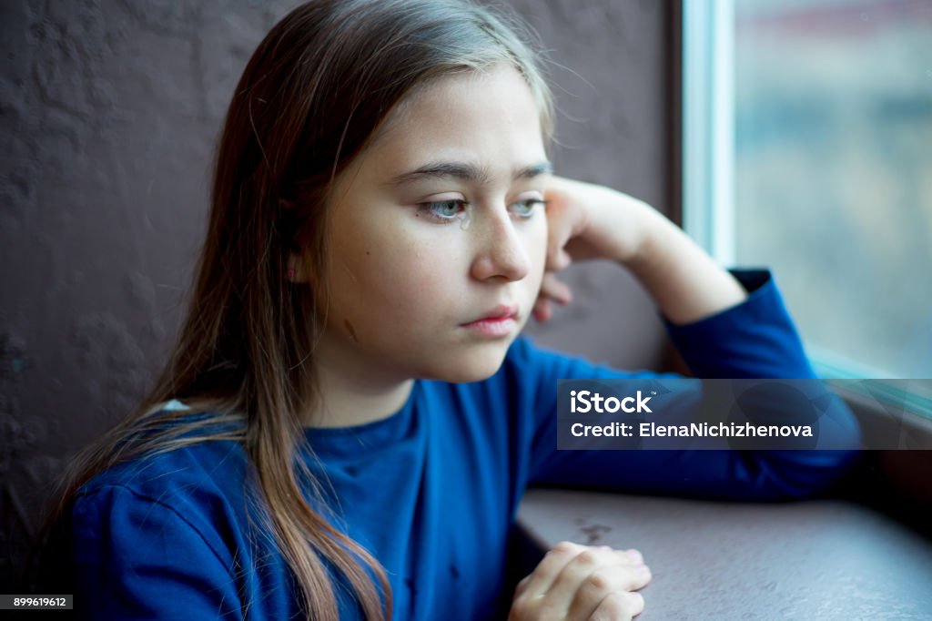 Child abuse at home Kid is depressed because of child abuse and domestic violence Child Abuse Stock Photo