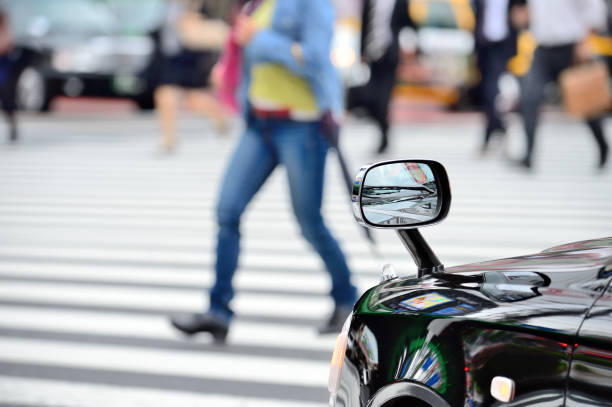 istock Asian taxi and zebra crossing 899620702