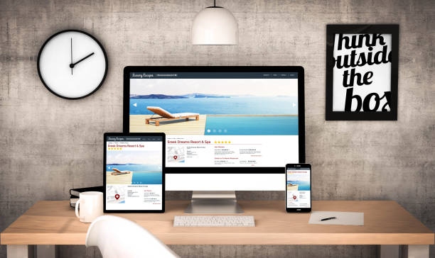 istock office workplace with travel agency devices collection 899629740